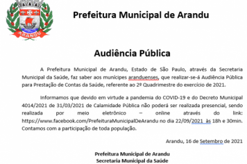 AUDIÊNCIA PÚBLICA